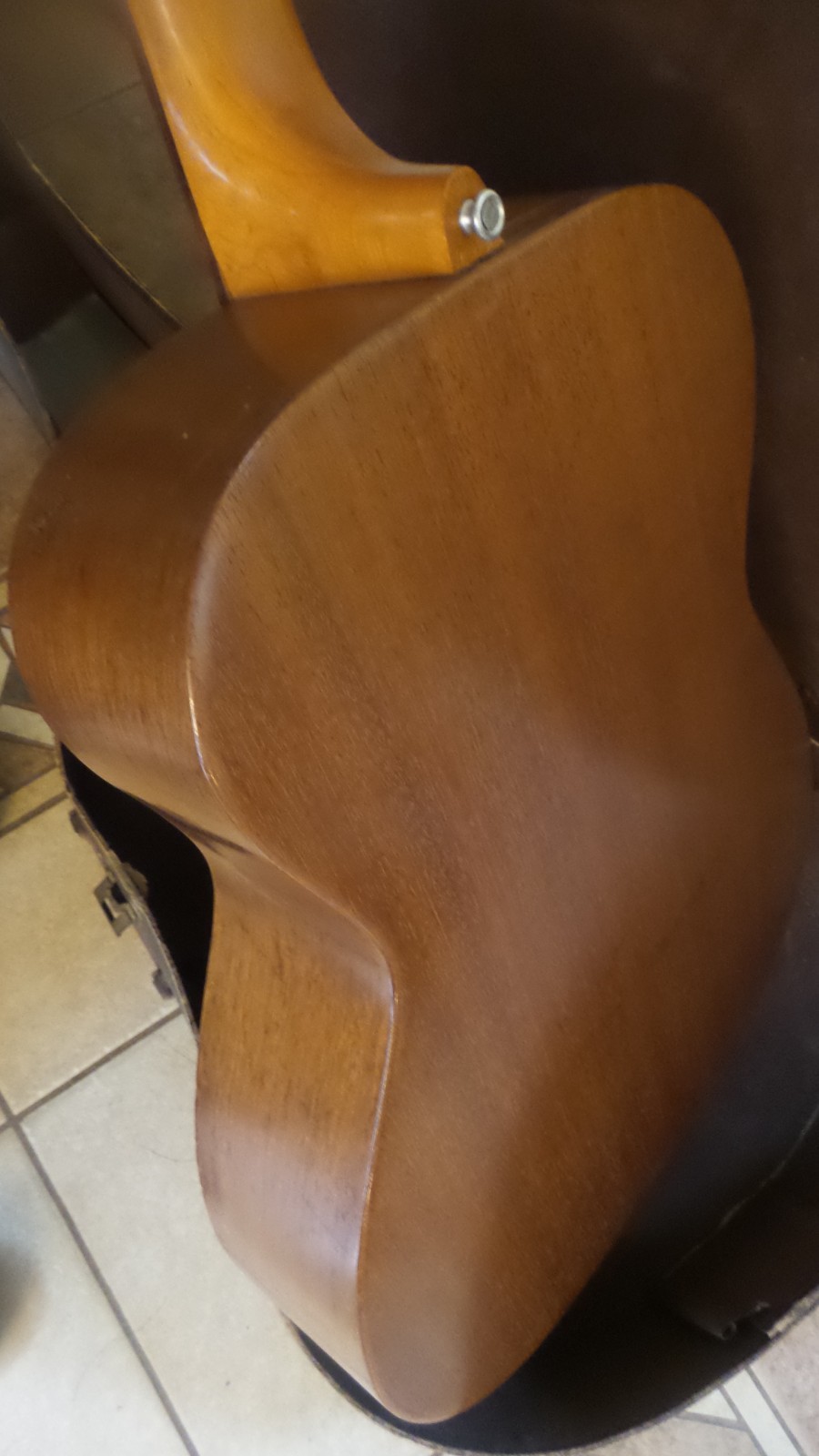 Vintage Harmony H165 Guitar, Solid Mahogany, Easy Action, Original Case