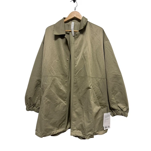 COACH Giacca da allenatore Lululemon leggera oversize colore bussola kaki taglia XL