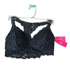Xhilaration Black Push-Up Racerback Lace Bralette - Size Small - NWT