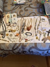Mixed EUC Wearable Jewelry Lot 3 Lbs  Signed And Sterling Pieces