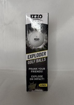 Izzo Golf Exploding Prank 4 pack Golf Balls NEW