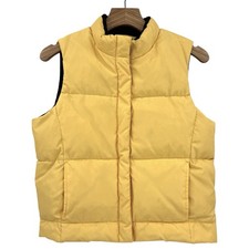 GAP Vintage Y2K Down Puffer Vest in Yellow Size S