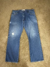 Levi's 517 Jeans Mens 40x32 Blue Cotton All Day Comfort Streetwear Bootcut Leg