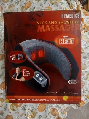 Homedics Neck and Shoulder Massager with Heat Flex Fit for Comfort