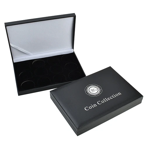 40MM Coin Capsule Storage Box Display Case Holder Collection Container Supplies - Imagen 9 de 16