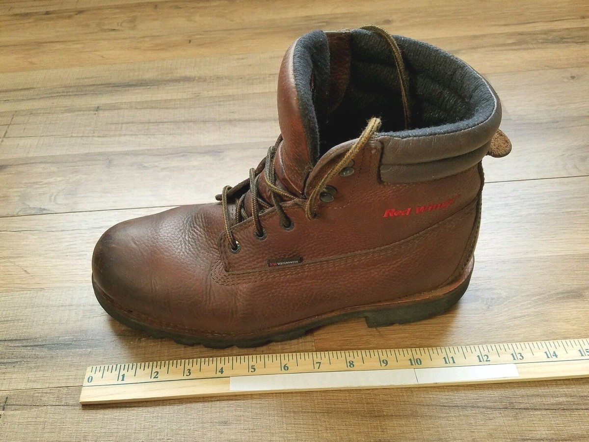 RED WING BOOTS THINSULATE Ultra Sz 9 E2 6 Inch VIBRAM EH  display picture 2