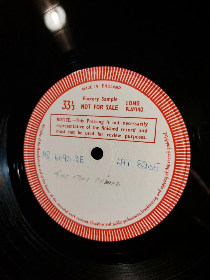 Music For The Boyfriend Rare factory sample Brunswick lat 8205 Vinyl Peggy Lee - Image 3 of 4