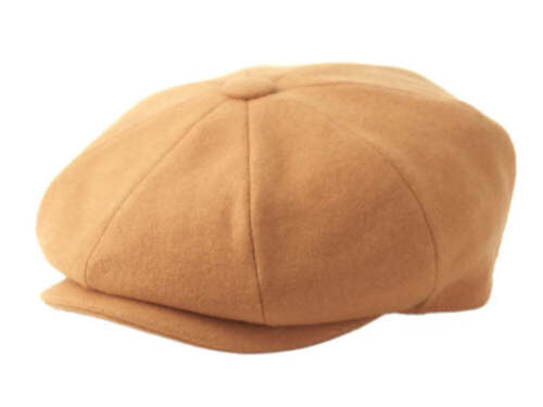 Klassische 8-Panel Wollmischung Zeitungsjunge Efeu Kappe Druckknopf Krempe Tweed Gatsby Mütze für Herren - Bild 13 von 30