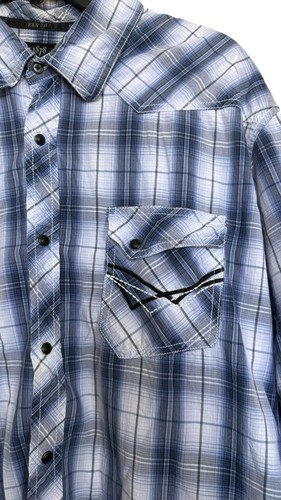 Ely 1878 Herren Gr. 2XL kariertes Western Langarm Druckknopfleiste Hemd - Bild 3 von 10
