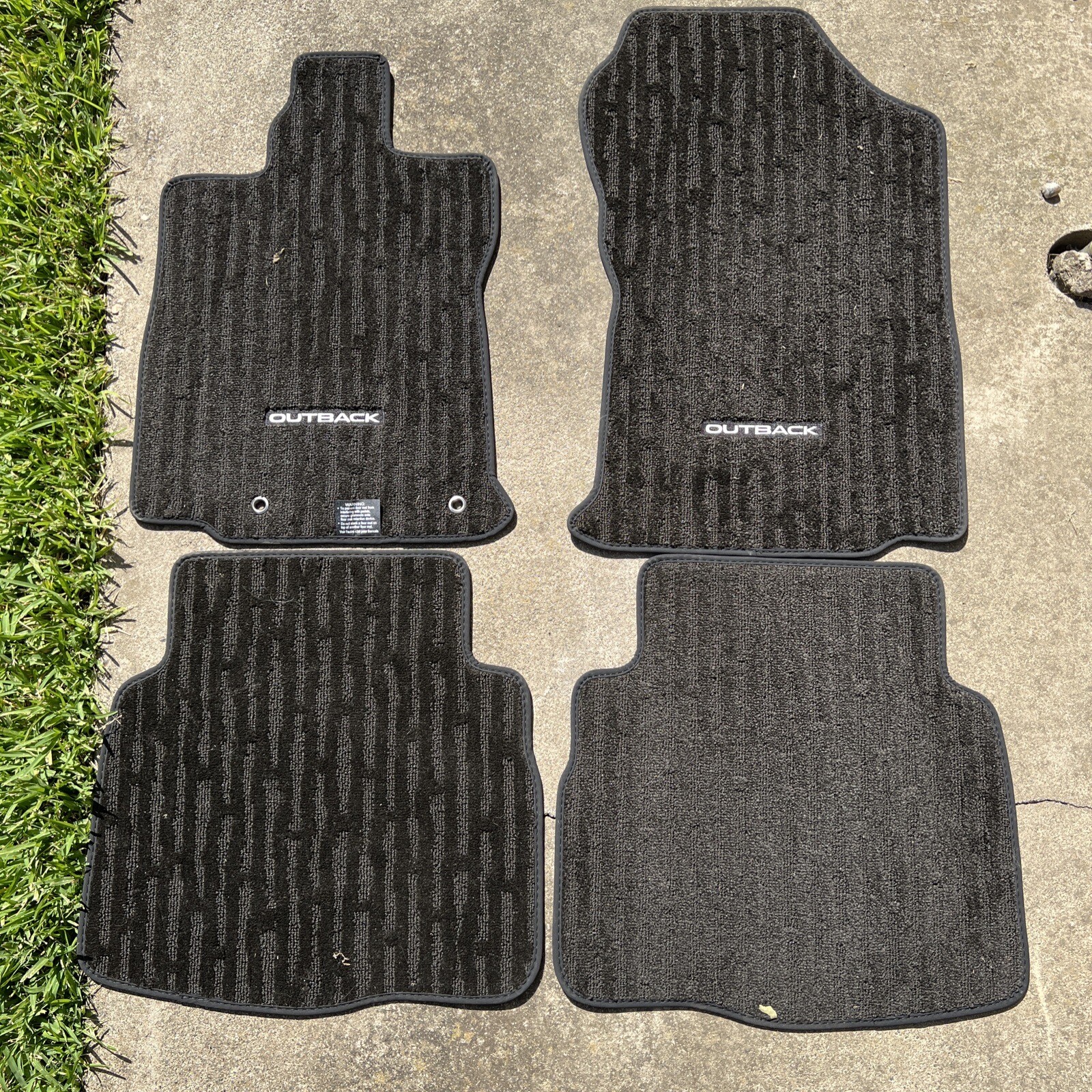 OEM Subaru Carpeted Floor Mats Black For 2010-2014 Legacy & Outback – 4 Piece Set 4 thumbnail image