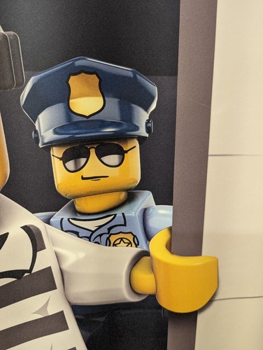 LEGO CITY - Cop & Robber- 2014 Sticker - Rare Promotional Store Banner - 30"x24" - Picture 10 of 12