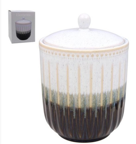 Elements GiftBoxed Reactive Glaze Tea Service Mug Butter dish Cream Jar Kitche - Picture 6 of 8