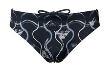 EMPORIO ARMANI men's sea briefs swimming pool spa with internal drawstring artic