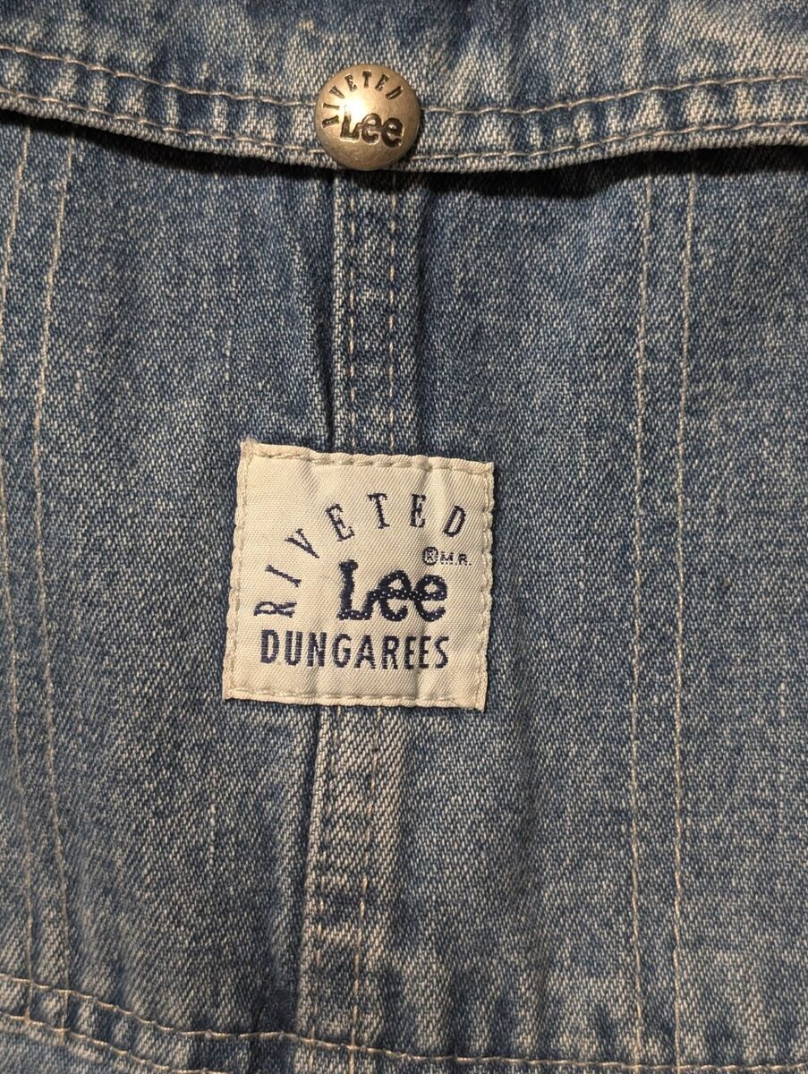 Vintage Lee Denim Overalls, 1960s XS Small Blue Jean