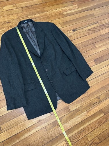 Brooks Brothers Mens Blazer Jacket Size 46L Green Lambswool 2 Button Sport Coat - Picture 7 of 11