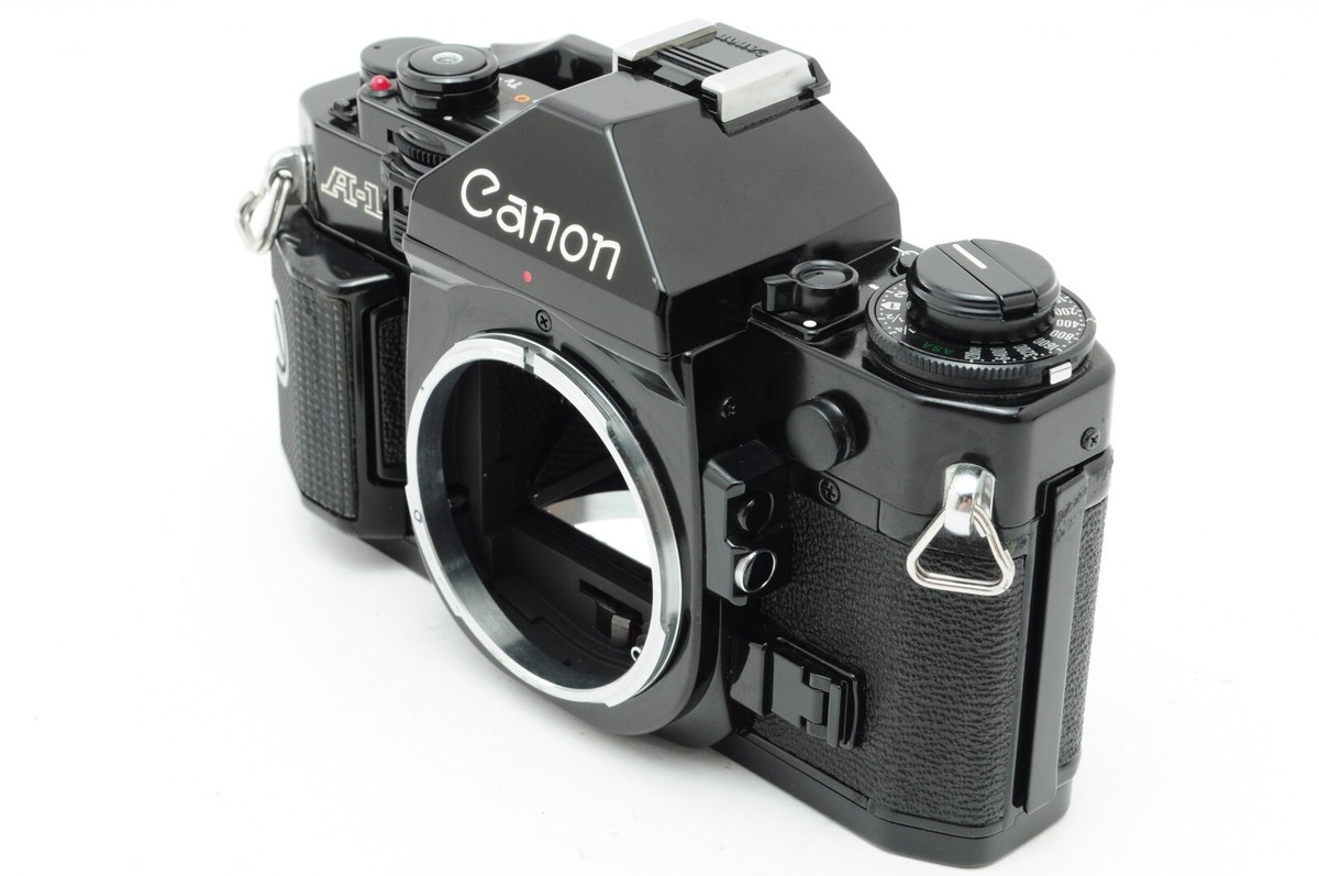 Near Mint] Canon A-1 Black SLR Film Camera New FD 50mm f/1.4