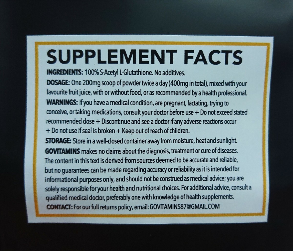 S-Acetyl L-Glutathione POWDER (NOT REDUCED FORM) - HEALTHY LIVER & AGEING 98.77% S-Acetyl L-Glutathione POWDER (NOT REDUCED FORM) - HEALTHY LIVER & AGEING 98.77%