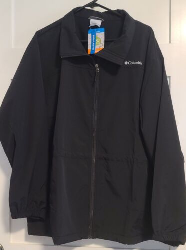 Columbia Plus Size Women's Rain Jacket w/Advanced Repellency Omni Shield-3X NWT
