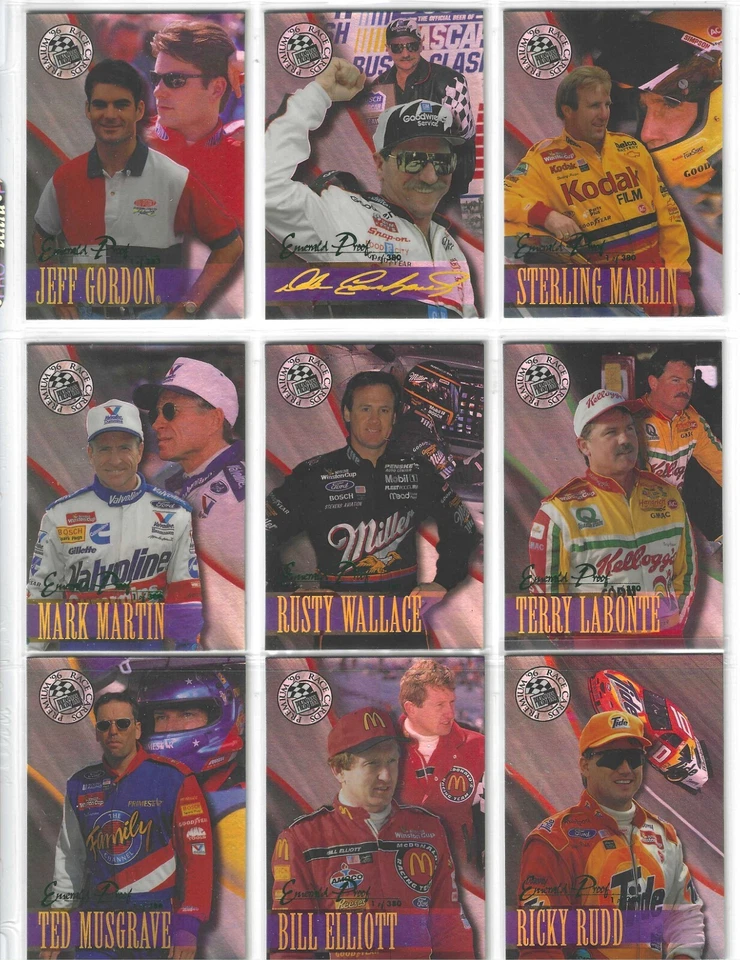*1996 Premium EMERALD PROOF PARALLEL-# 13 Dale Jarrett-#087/380-1 CARD ONLY!* - Image 4 of 4