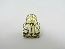 SB Anchor Pin Vintage Gold Tone