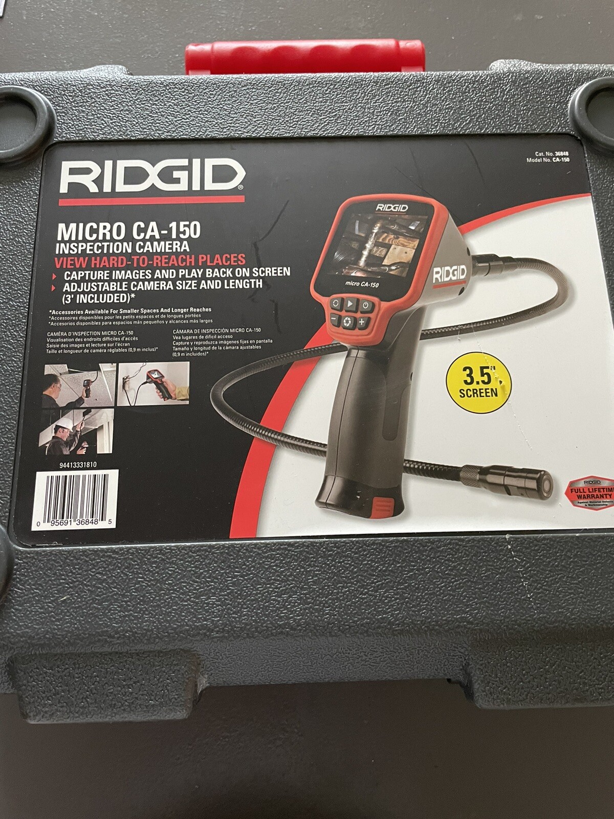 Caméra d'inspection RIDGID CA-150 pour l'analyse précise des canalisations