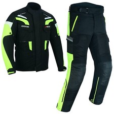Motorradkombi Motorrad Thermo Winter Kombi Warnweste Kombi Schwarz L