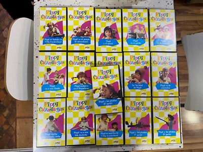 PIPI CALZASLARGAS COLECCION CON 16 CINTAS VHS PIPI CALZAS LARGAS