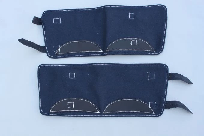 Leggings alemãs de lona equipamentos esportivos de montanhismo e ciclismo ao ar livre azul - Imagem 4 de 4