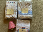 Pottery Barn Kids Set Crib Bedskirt ,Flannel Crib Sheet ,Valance .Night Light