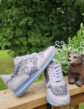 Vintage Havana Splendid Glitter Sneaker Charcoal Purple Women Sz 8 NEW In Box
