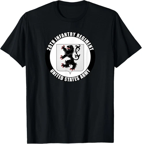 NEU 28th Infantry Regiment US Army Veteran Military T-Shirt S-4XL - Bild 1 von 3
