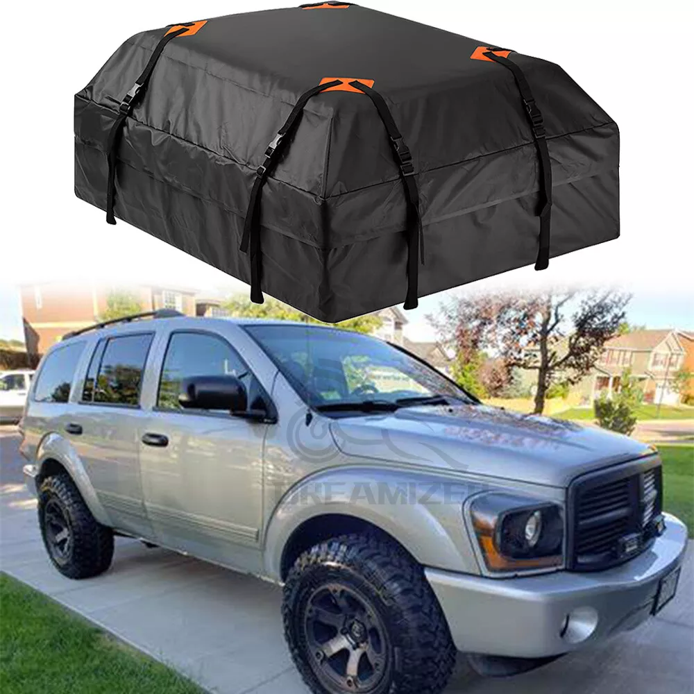 21Cubic Car Travel Roof Bag Cargo Luggage Carrier 600D For Dodge Durango Journey