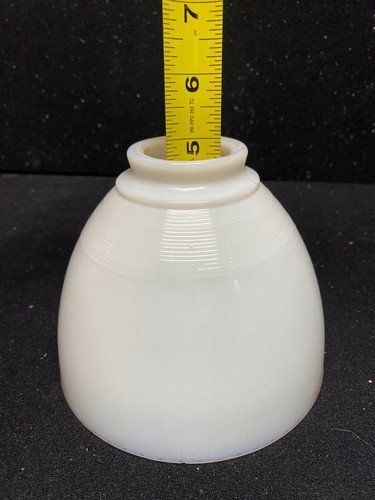 A9816 6" Waffle Pattern Diffuser White Glass Lamp Shade - Picture 5 of 7