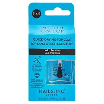 NAILS INC Nails.INC Better On Top Quick-Drying Top Coat, 14ml