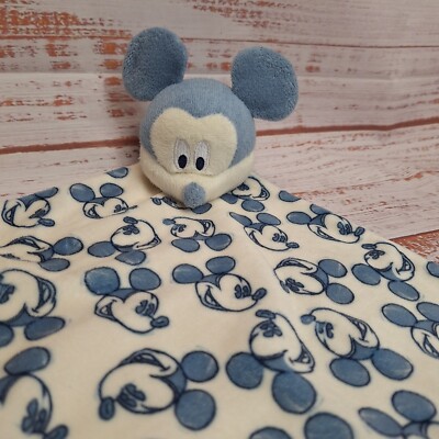 Baby Bettdecke Decke Primark Disney Mickey Mouse blau weiß