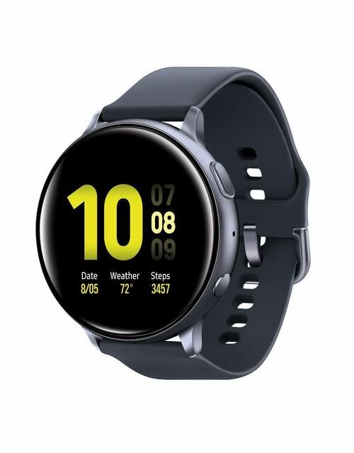 Samsung Galaxy Watch Active 2 SM-R820 44mm Aluminum Case with Sport Band  Smartwatch - Aqua Black (Bluetooth) for sale online | eBay
