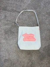 Benefit Beauty Cosmetics Travel Shopping Shoulder Large Tote Bag Canvas