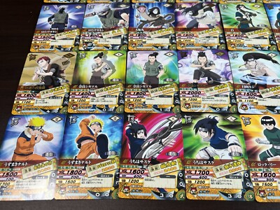 NARUTO データカードダス　9枚セット Naruto Data Carddass Ultimate Card Battle Vol. 1 Rare + Normal