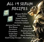 Fallout 76 Xbox Items! All 19 Serum Recipe Plans!