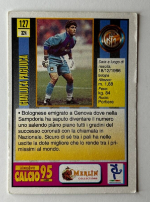 Gianluca PAGLIUCA Inter Calcio Merlin 1995
