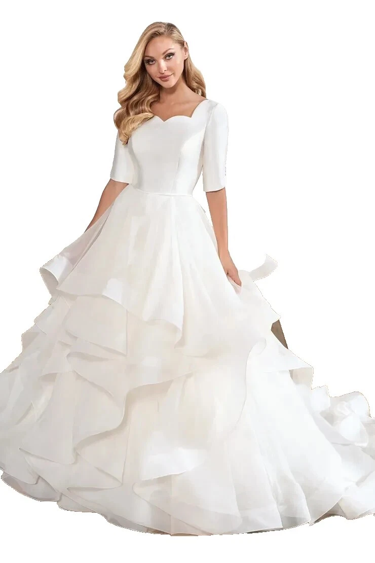 Vestidos de novia con Volados en Niveles