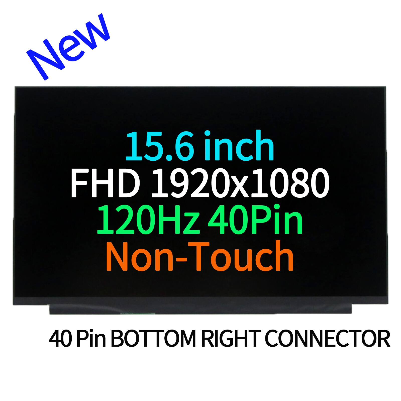 Schermo LCD 15.6" FHD 144Hz Per Lenovo Legion 5 – NV156FHM-NX1 V8.0, 40 Pin, Non Touch