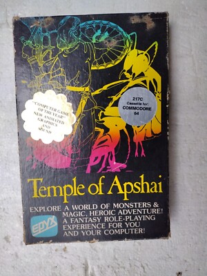 Vintage game - Temple of Apshai Commodore 64 Computer Video Game Epyx Software