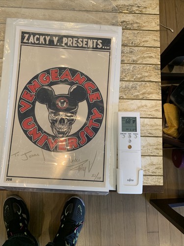 zacky vengeance autographed Poster Rare!!! Ed Of 100 - 第 6/6 張圖片