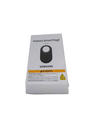 Samsung Galaxy SmartTag2, Bluetooth Tracker, 2023, 1 Pack, Black