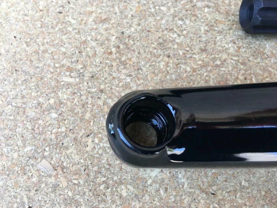 Nuevo Juego de bielas BMX negras 175 mm 3 piezas CR-MO 8T EURO BB 19 mm rodamientos sellados BICICLETA Foto 4 de 4