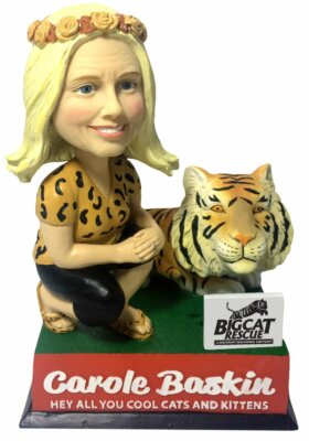 Carole Baskin Big Cat Rescue Talking Bobblehead Tiger King Netflix