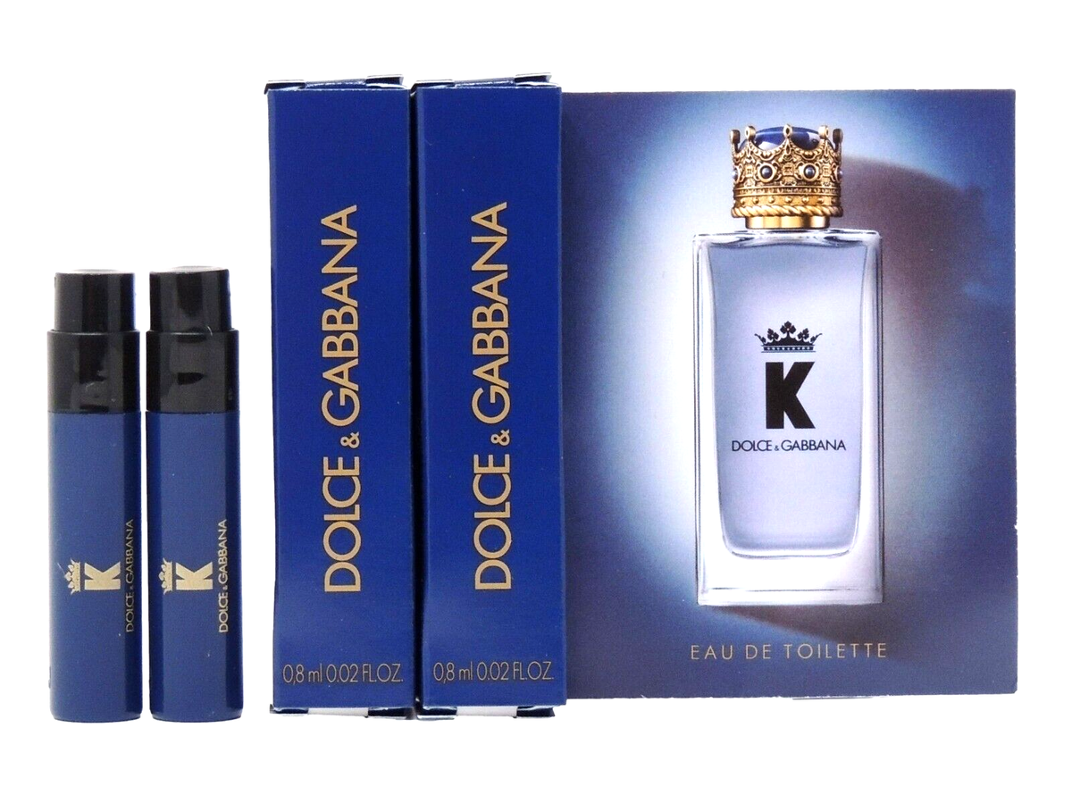 D&G DOLCE & GABBANA K FOR MEN EDT .8ml .02fl oz x 2 COLOGNE SPRAY