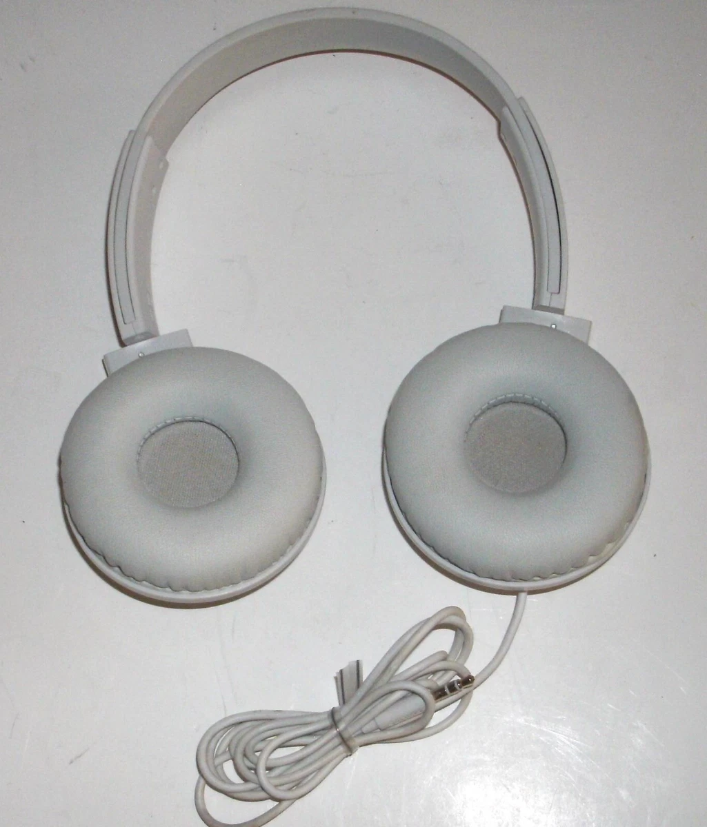 Philips Bass Plus Wired On Ear Headphones Stereo Headband White Tested Working