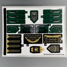 Sticker Sheet for LEGO Set 76195 Spider-Man’s Drone Duel Vulture Minifig Decals